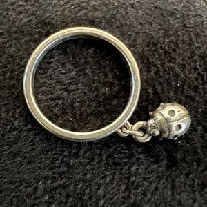 James Avery Ladybug Dangle Ring